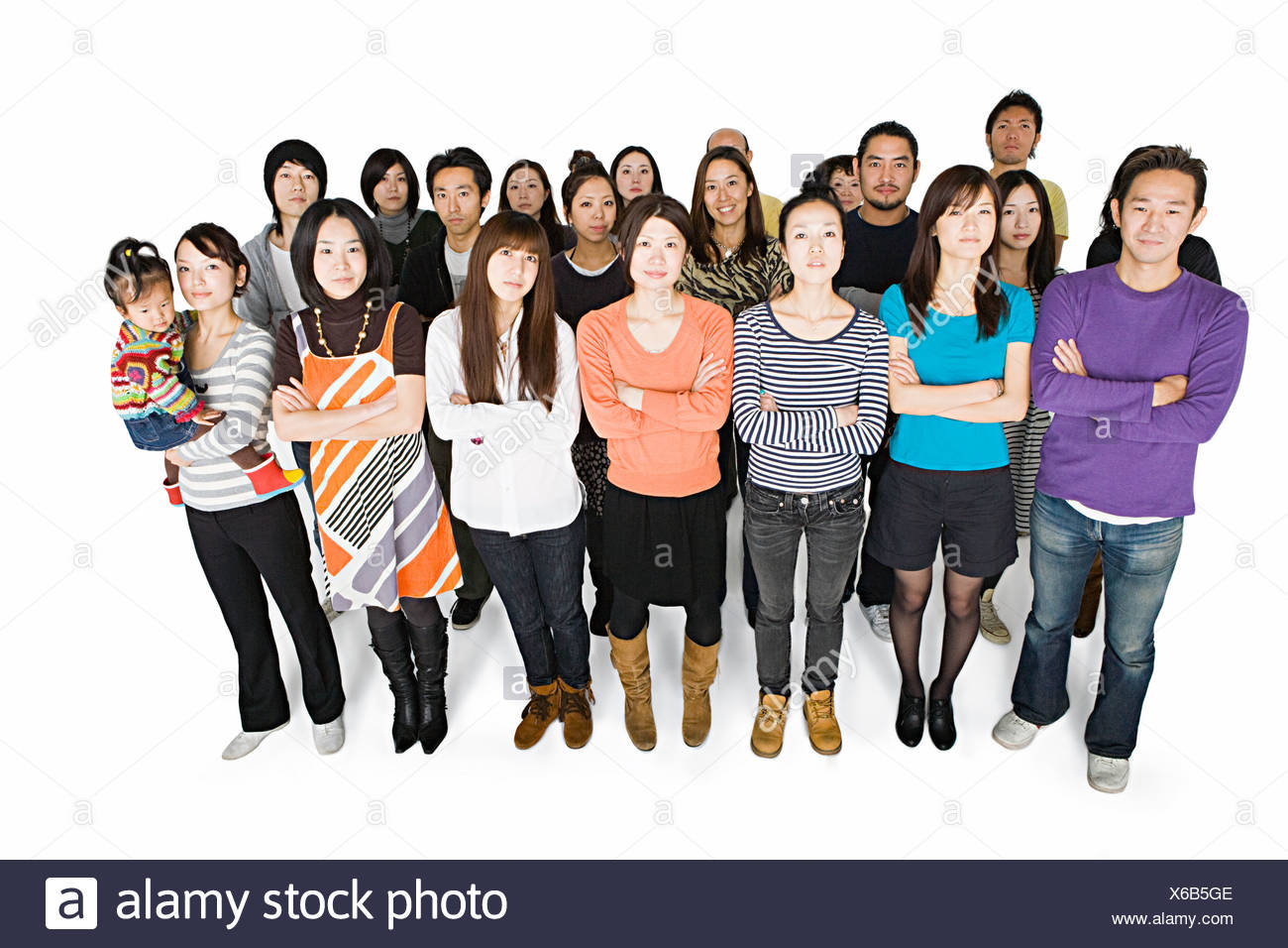 Grand groupe de personnes Banque D'Images
