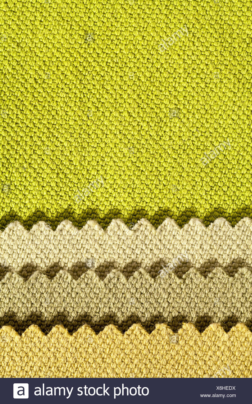 Composition de bandes de couleurs de tissu de coton dentelée Banque D'Images