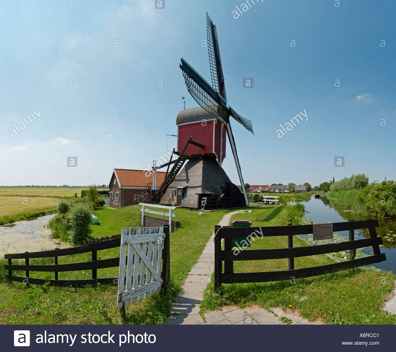 Pays Bas La Hollande Leurope Loud Ade Moulin Champ