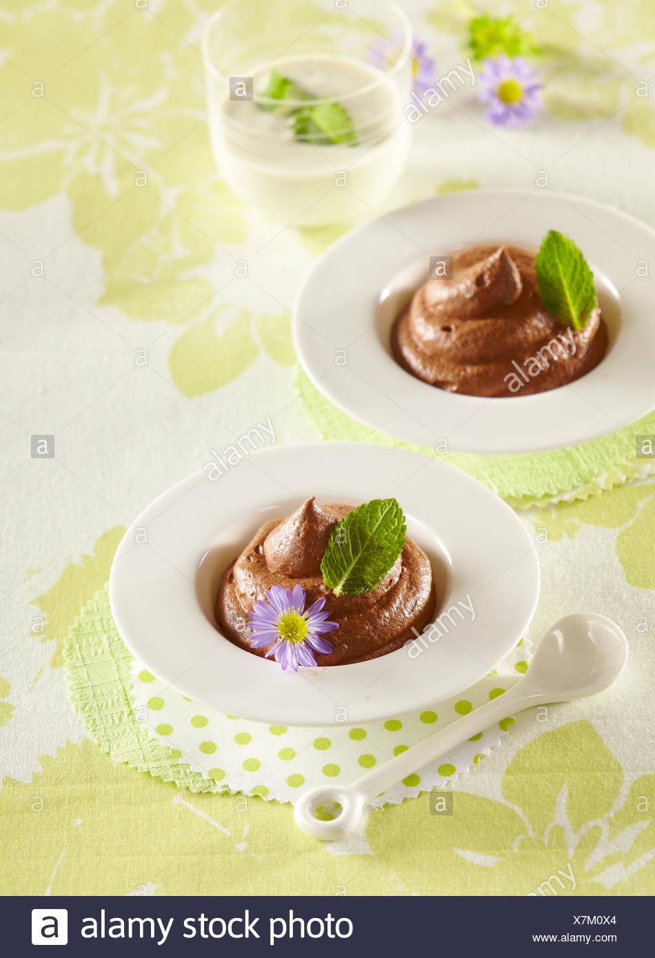 Mousse Au Chocolat Menthe Banque D Images Photo Stock 280108252