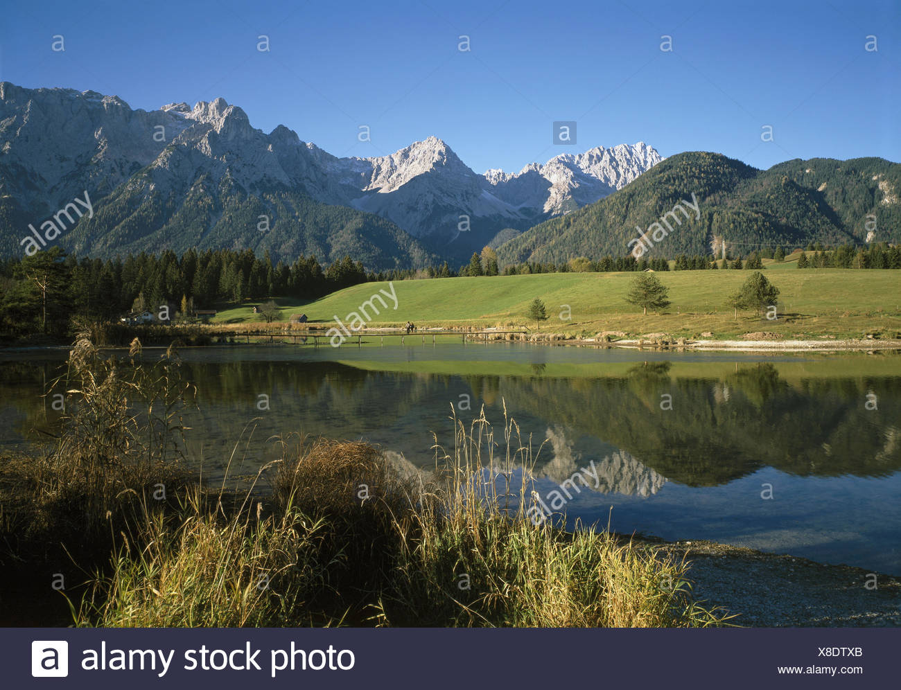 Lallemagne La Haute Bavière Mittenwald Lac Narrow