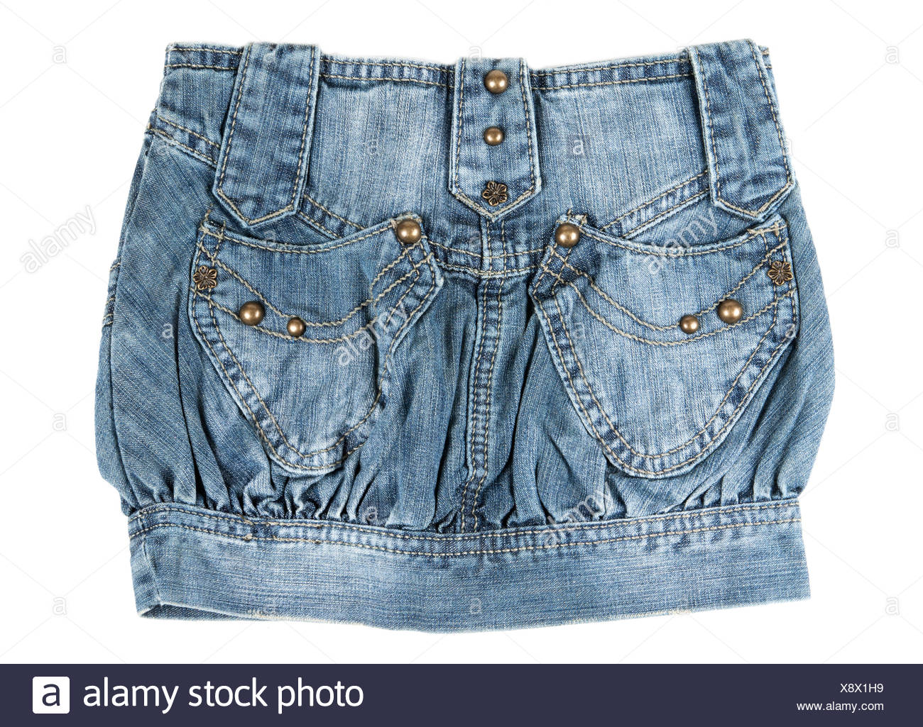 Mini-jupe En Jean Taille 32/34 - Neuf Sans étiquettes - Modèle Mignon Et Tendance