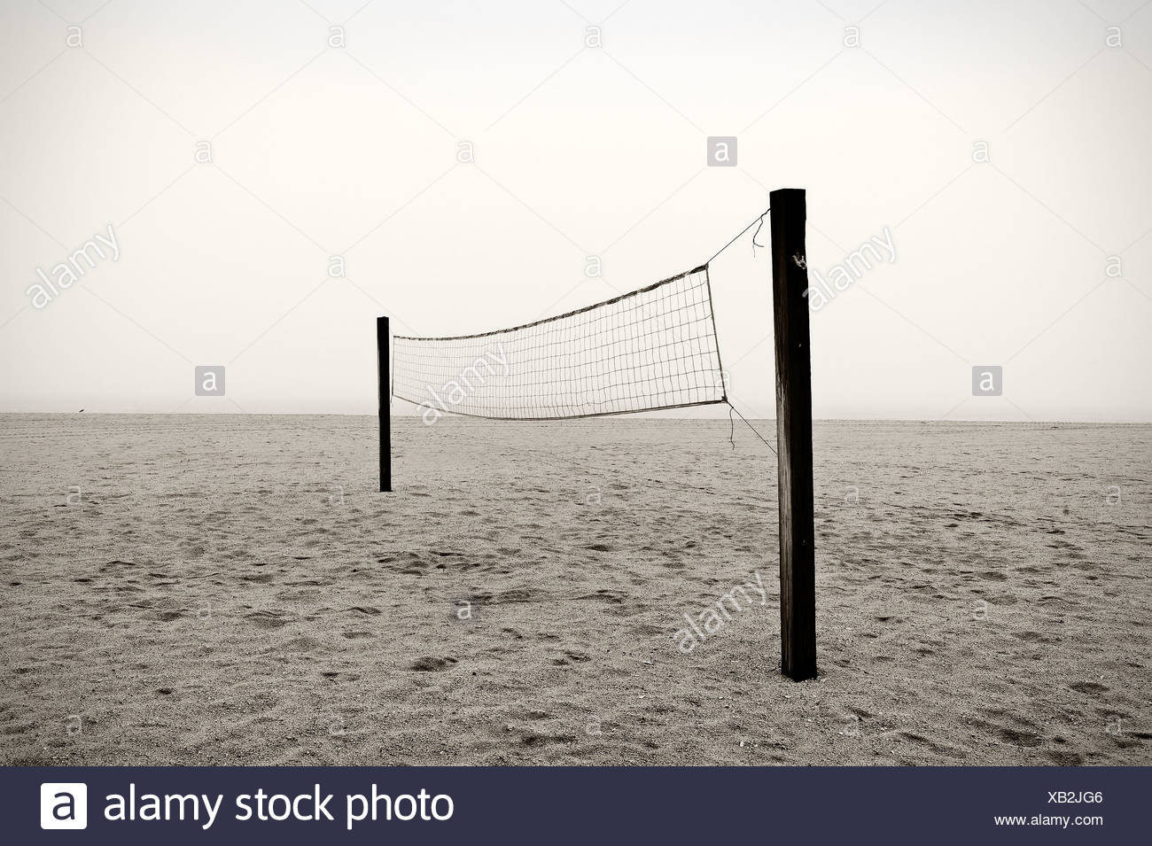 Filet de volley-ball de plage Banque D'Images