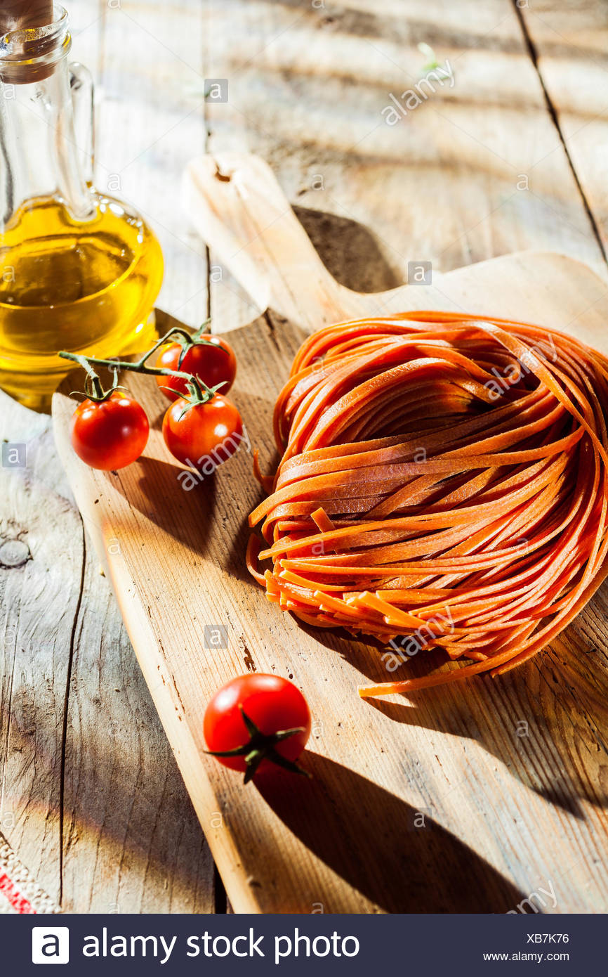 Ingrédients Pour Un Délicieux Plat De Pâtes Tomate Italienne