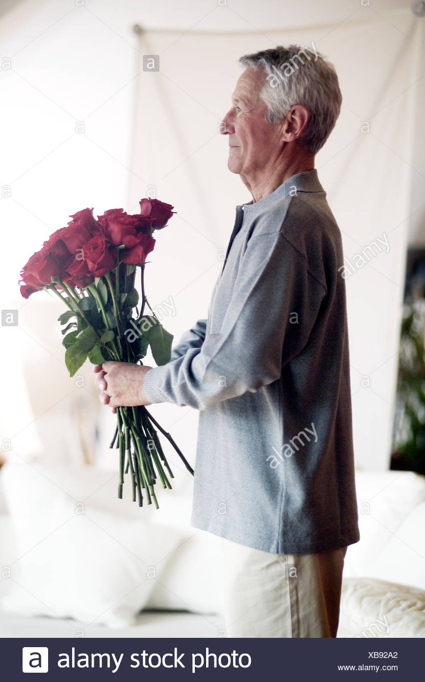 Patron Bouquet De Roses Sur Le Côté Lhomme Des