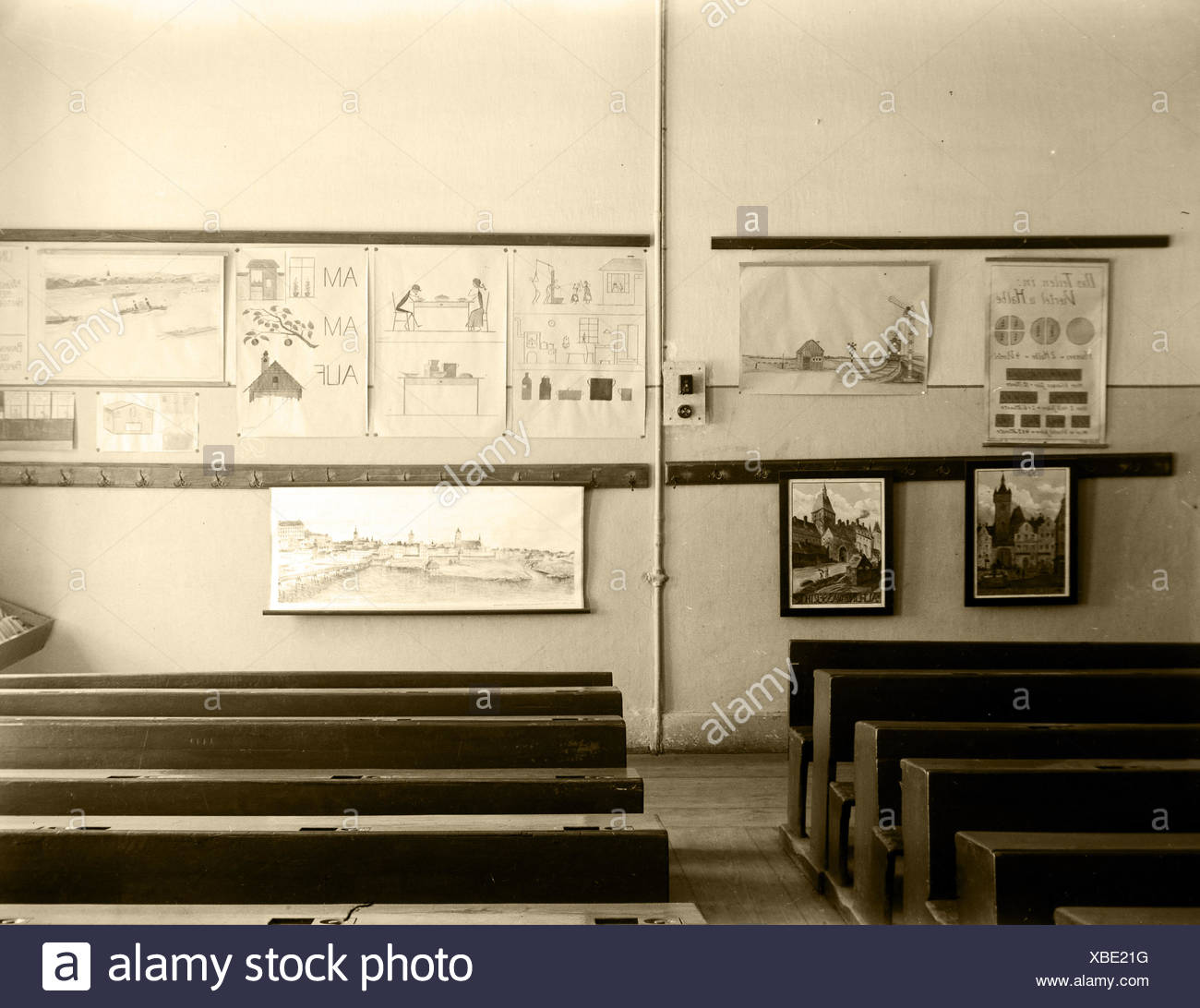 Ancienne Salle De Classe Vintage Photo St Valentin Basse Autriche Autriche Photo Stock Alamy