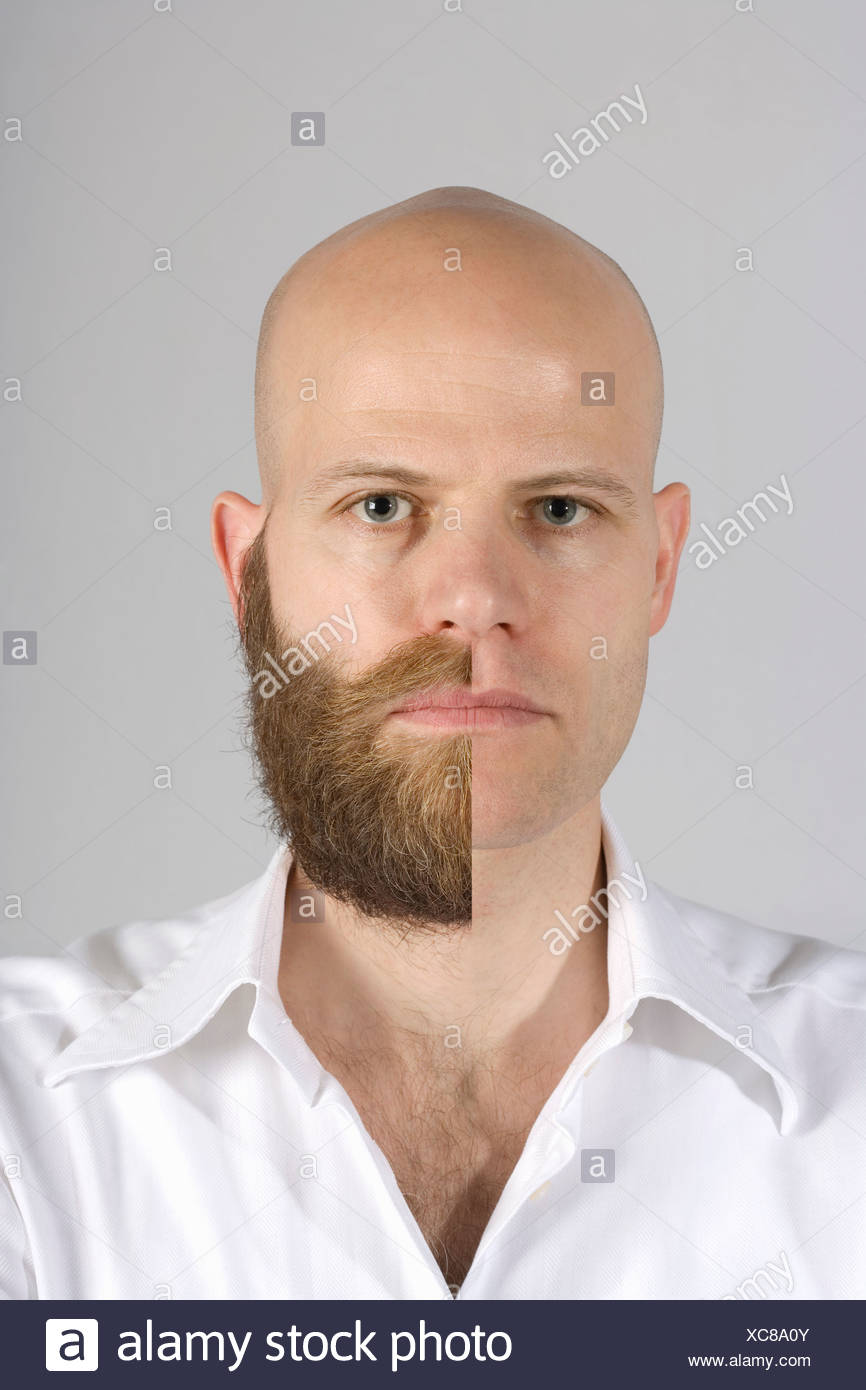 barbe rasée de près