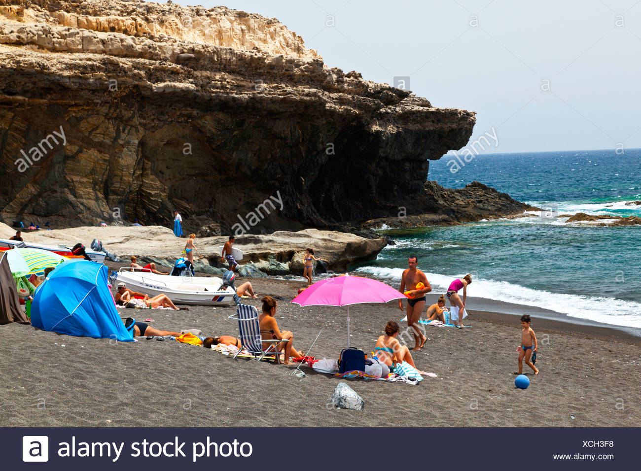 Acantilados Playa Y Pueblo De Ajuy Parque Rural De Betancuria Fuerteventura Isla Provincia Islas Canarias Las Palmas Photo Stock Alamy