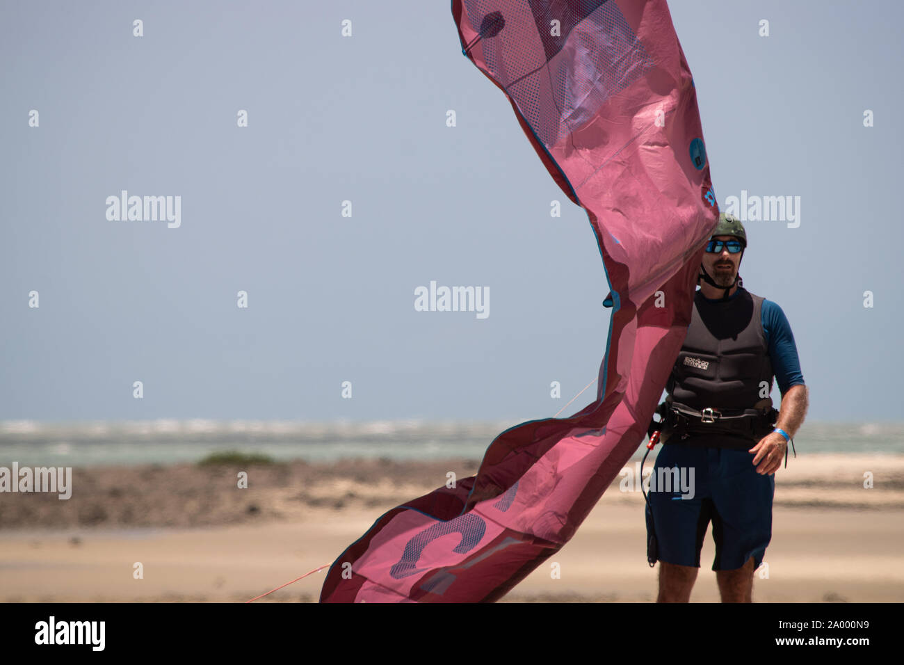 Kiteboard in Brasile Foto Stock