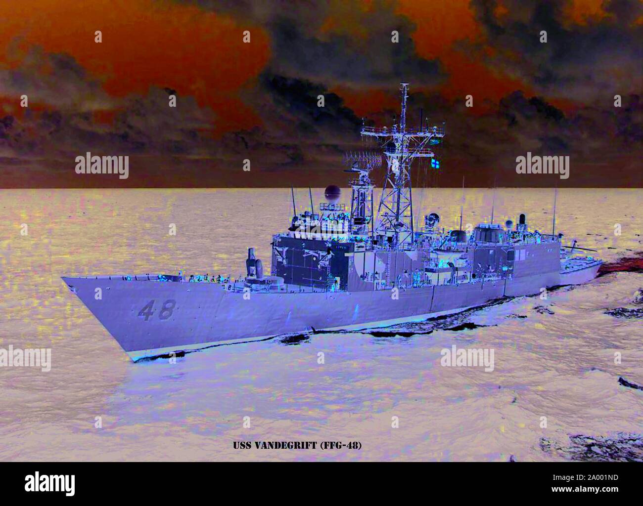 USS VANDERGRIFT (FFG-48) Foto Stock