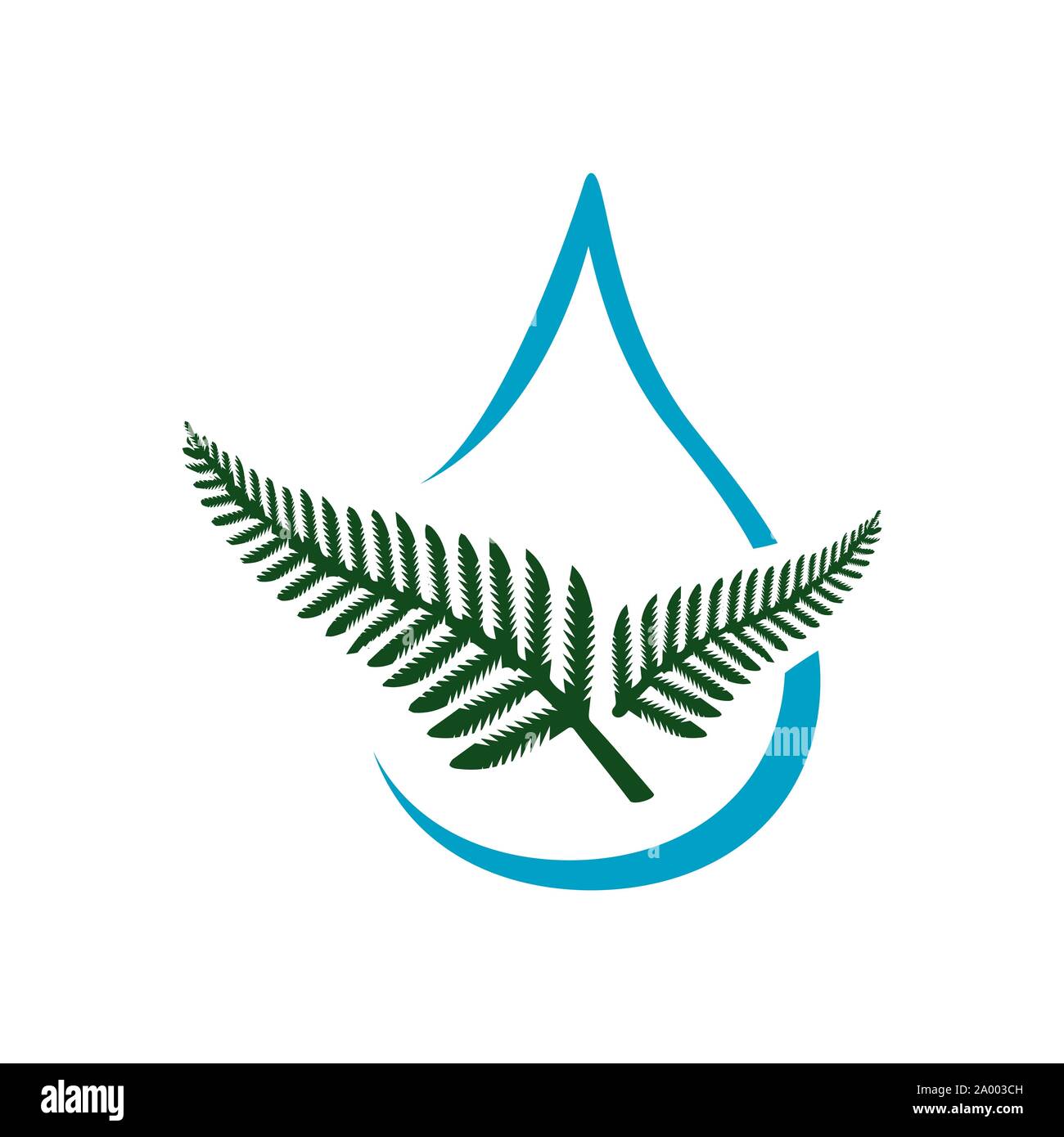 Aqua sana acqua organica sign logo design elemento vettore Illustrazione Vettoriale