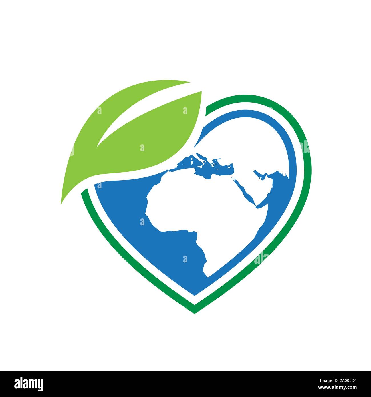Eco Friendly rinnovabile bio energy logo design illustrazione vettoriale Illustrazione Vettoriale