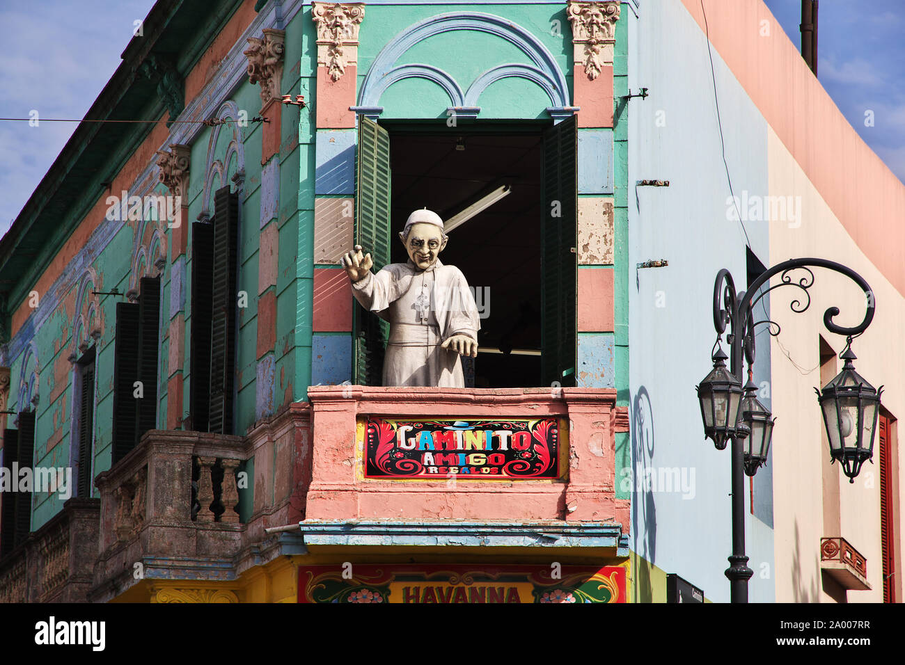 Buenos Aires / Argentina - 02 Maggio 2016: il monumento a La Boca distretto di Buenos Aires, Argentina Foto Stock