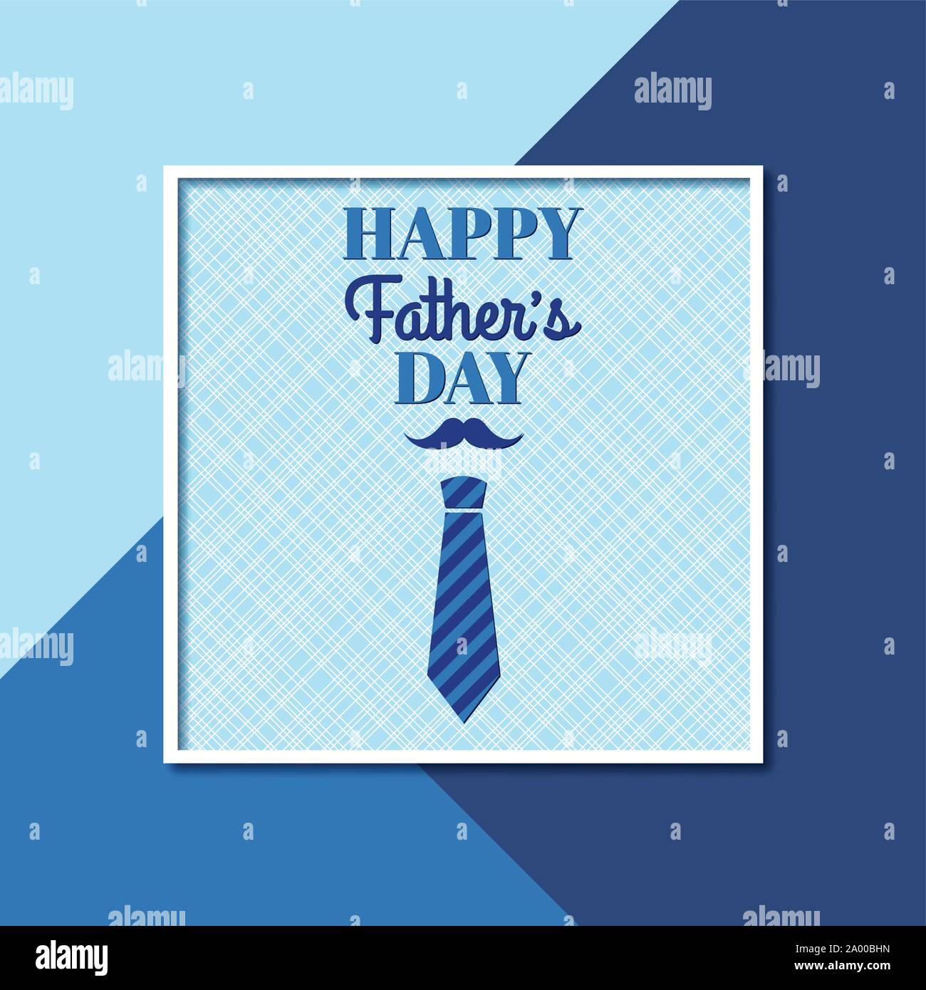 Felice Giornata dei padri. Biglietto di auguri con il telaio Illustrazione Vettoriale