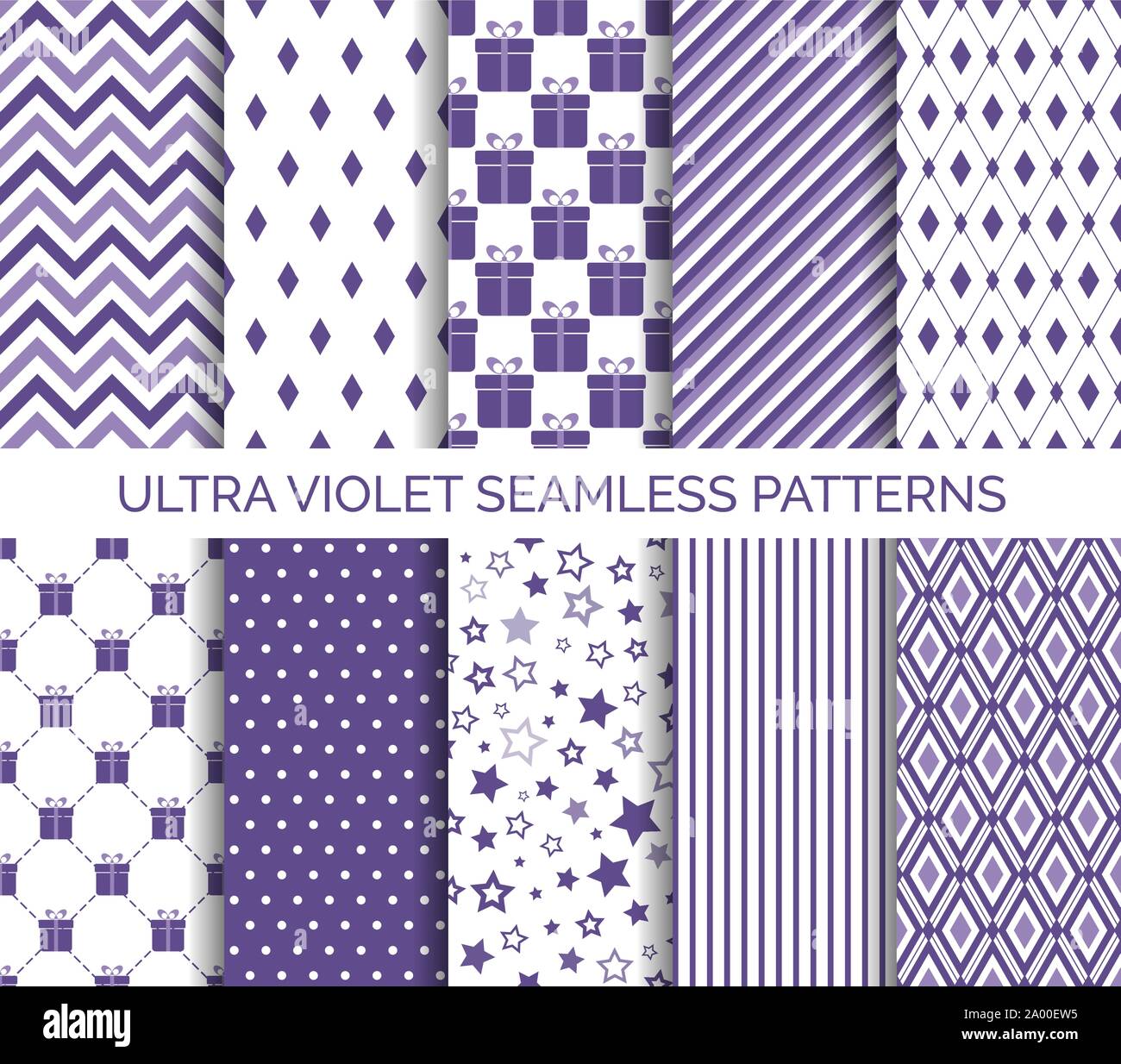 Ultra Violet color seamless pattern del vettore Illustrazione Vettoriale