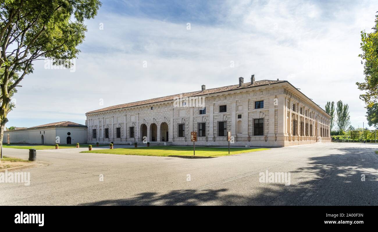 Palazzo Te palazzo piacevole, architetto Giulio Romano, Mantova, Lombardia, Italia Foto Stock