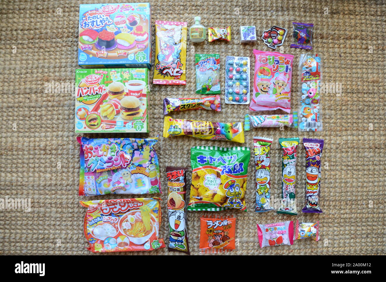 Giapponese assortimento di caramelle da kraciepopincookin imorted Foto Stock