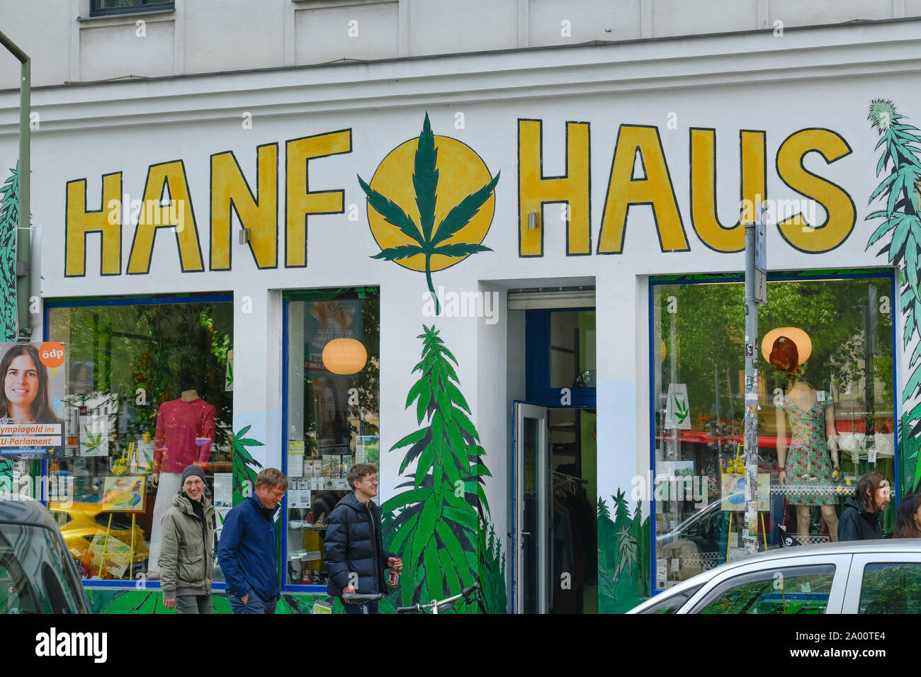 Hanf Haus, Heinrichplatz, Oranienstrasse, Kreuzberg di Berlino, Deutschland Foto Stock