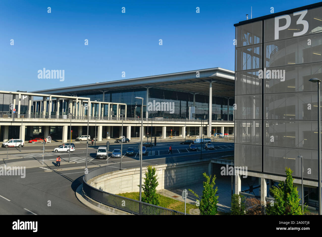 Flughafen Berlin Brandenburg Willy Brandt, BER, Brandeburgo, Deutschland Foto Stock