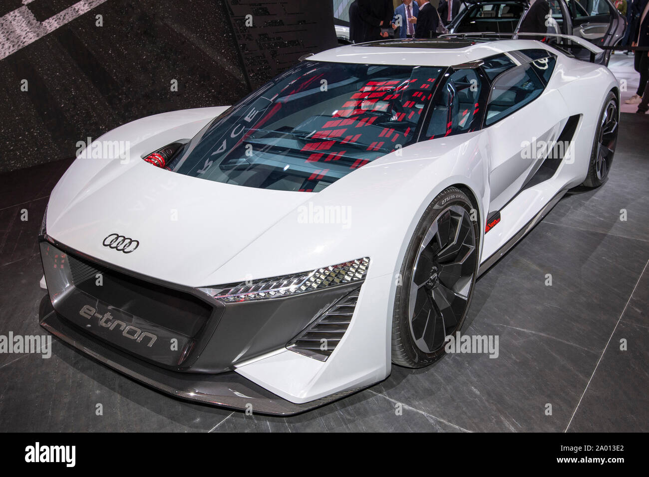 Studio di progettazione di un'Audi A1: Gara auto sportiva al IAA 2019 a Francoforte Foto Stock