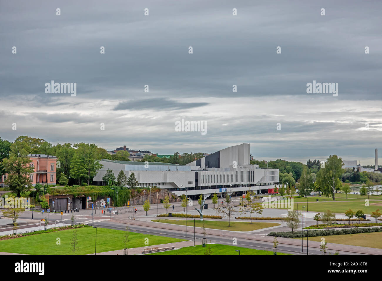 Finlandia house di Helsinki, capitale della Finlandia Foto Stock