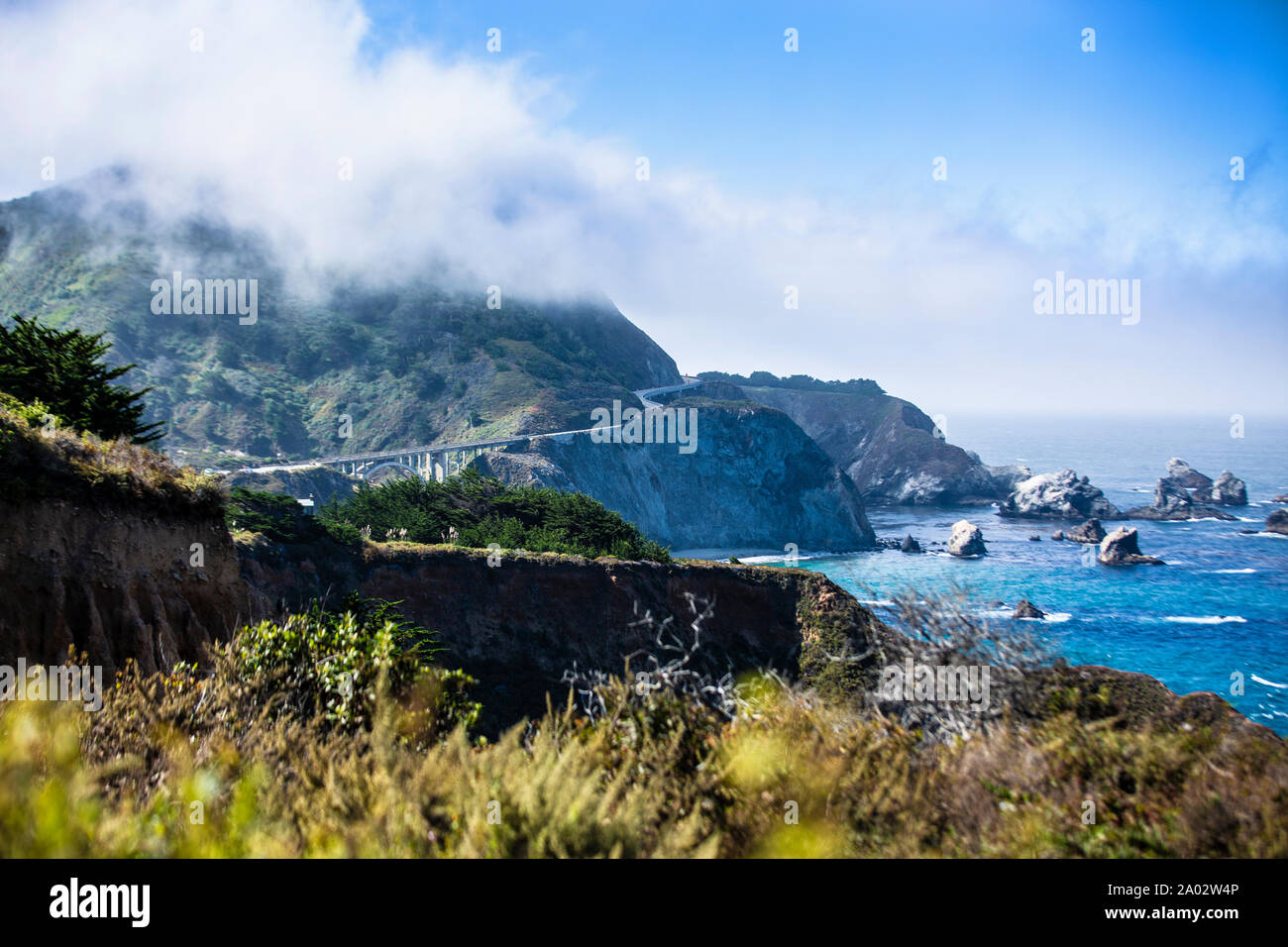 Autostrada nr. 1 Big Sur California Central Coast Foto Stock