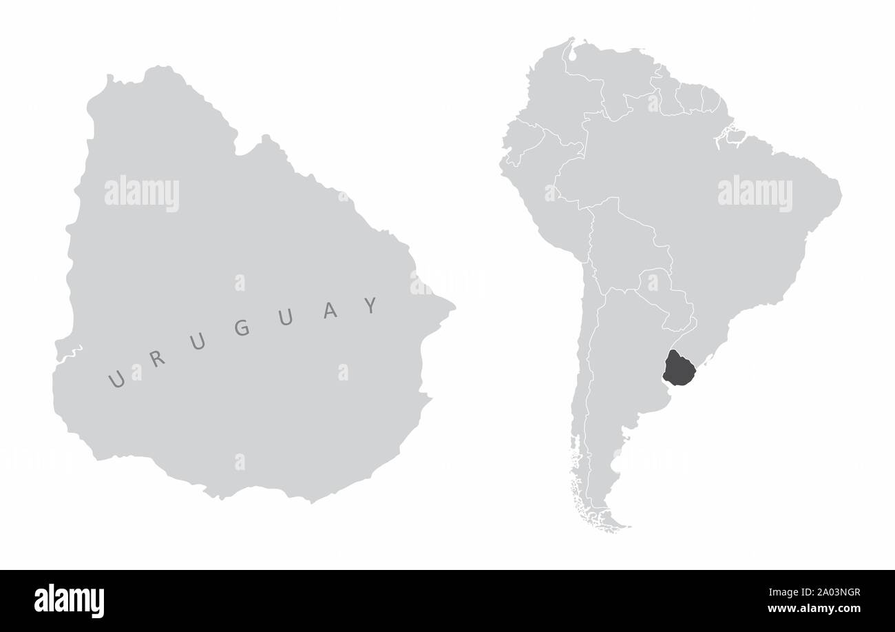 Uruguay Sud America Illustrazione Vettoriale
