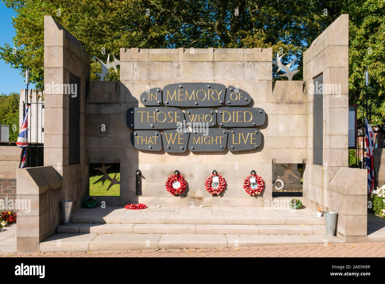 Città di Tamworth War Memorial Staffordshire England Regno Unito GB UK Europa Foto Stock