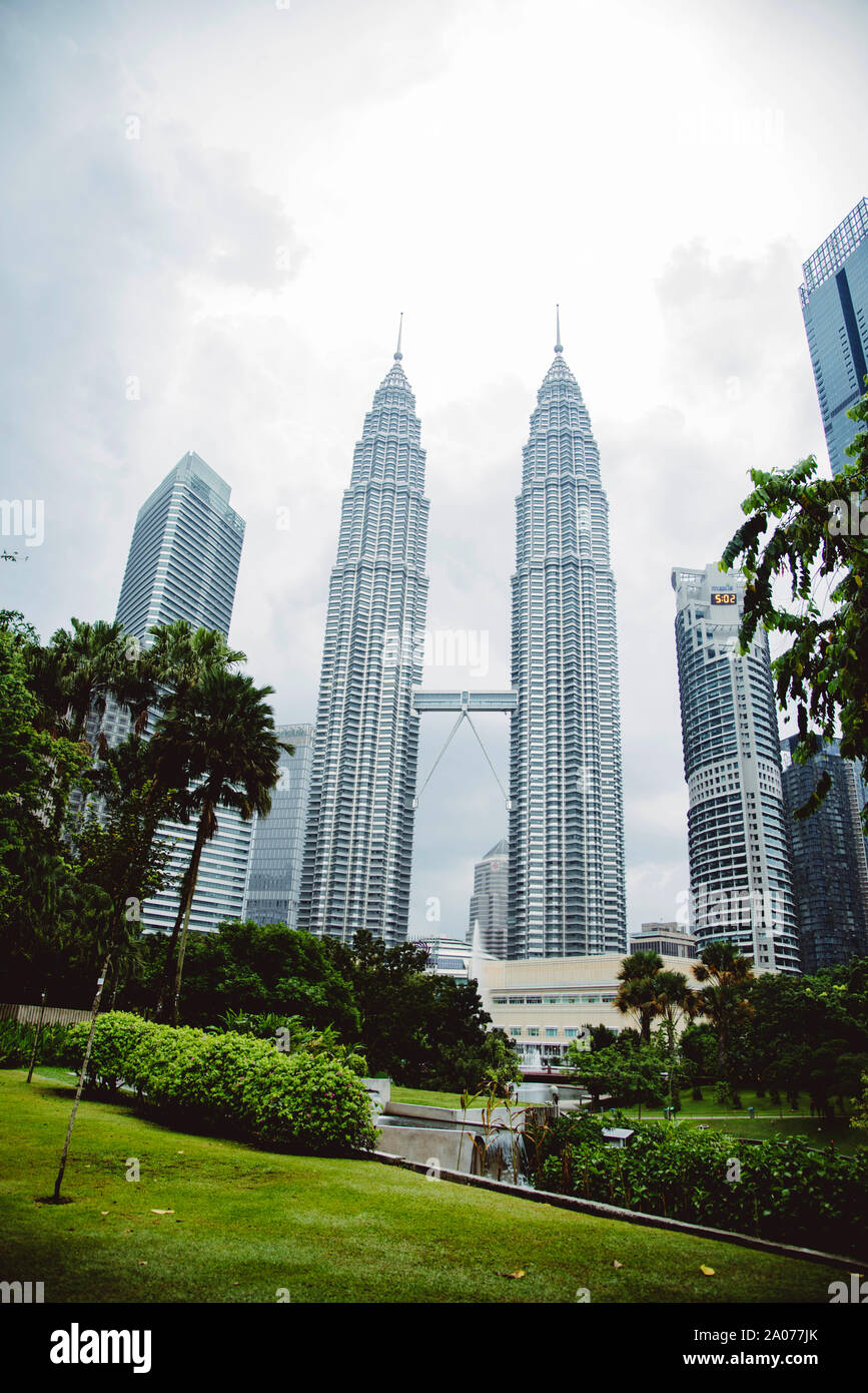 Kuala Lumpur. Petronas Twin Towers. Foto Stock