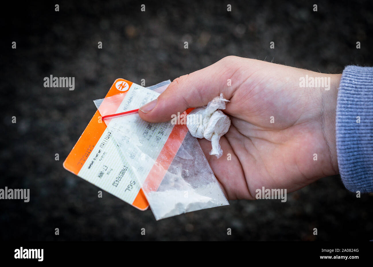 Le linee della contea di spaccio di droga nel Regno Unito (modello rilasciato immagine) Foto Stock