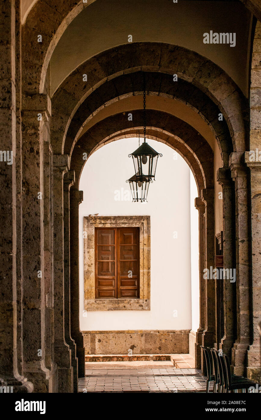 Hospicio Cabanas ospedale, Sito Patrimonio Mondiale dell'UNESCO centro storico, Guadalajara, Jalisco, Messico. Foto Stock