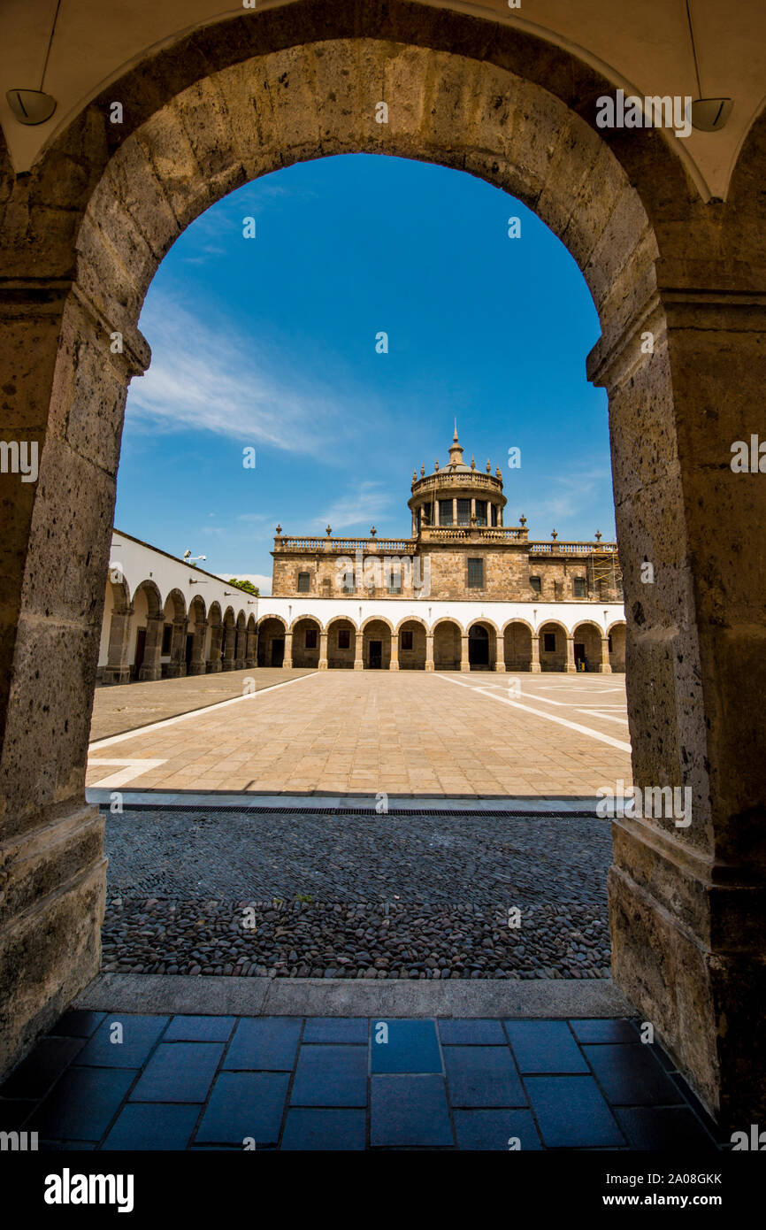 Hospicio Cabanas ospedale, Sito Patrimonio Mondiale dell'UNESCO centro storico, Guadalajara, Jalisco, Messico. Foto Stock