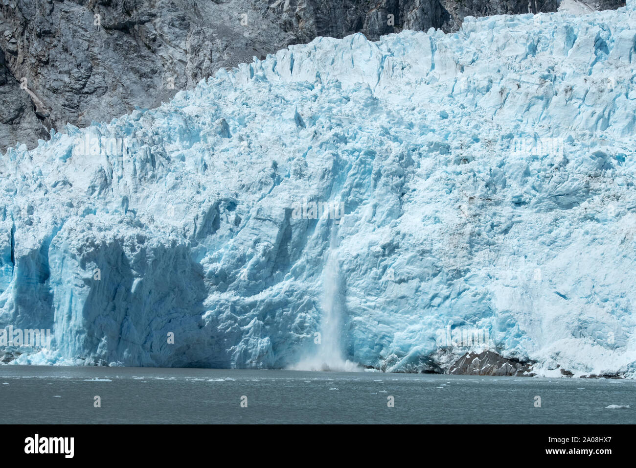 Nord America; Stati Uniti; Alaska; Kenai Fjord National Park; Seward; Northwestern Fjord; Northwestern ghiacciaio. Foto Stock