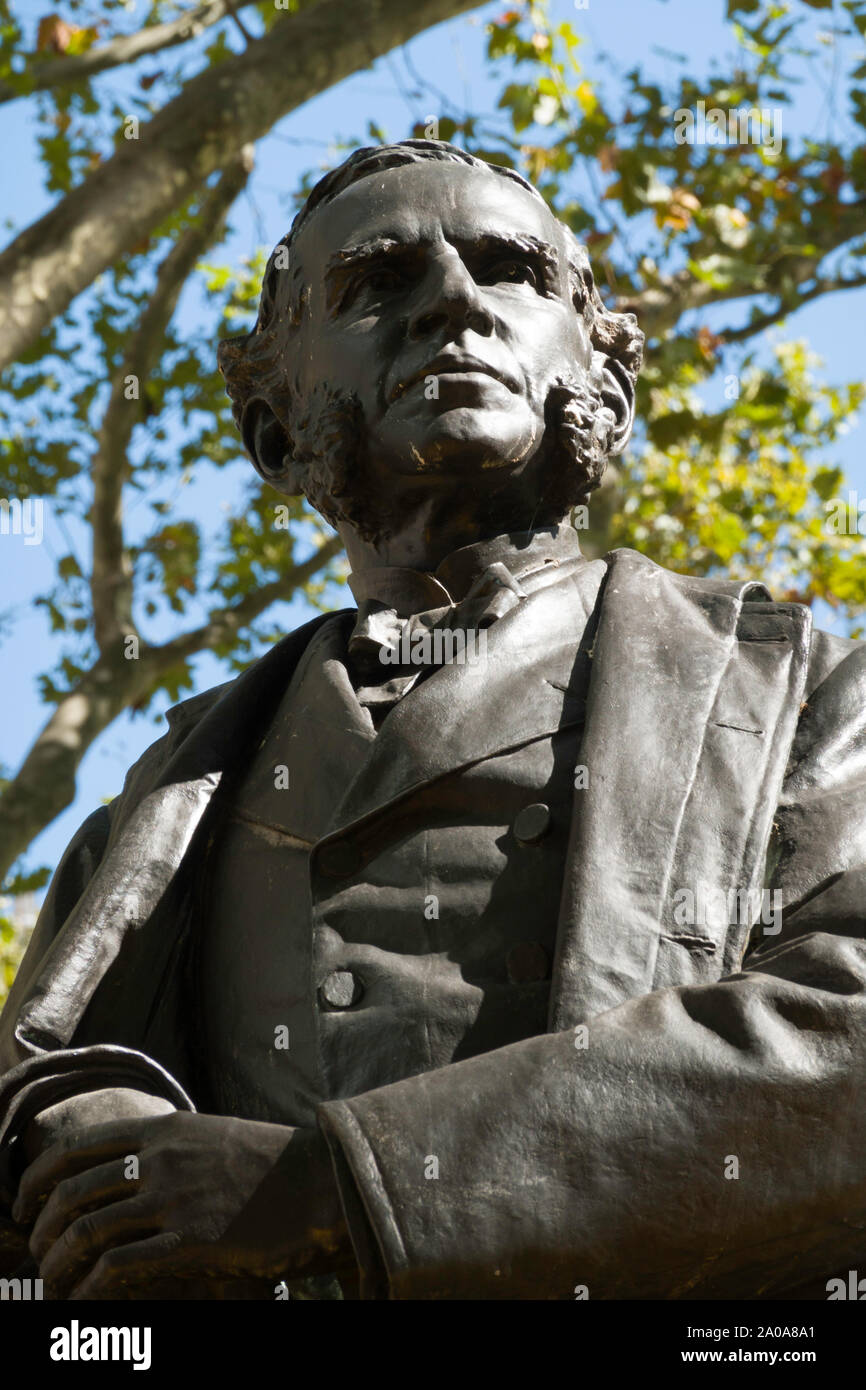 William Earl Dodge statua, Bryant Park, New York Foto Stock