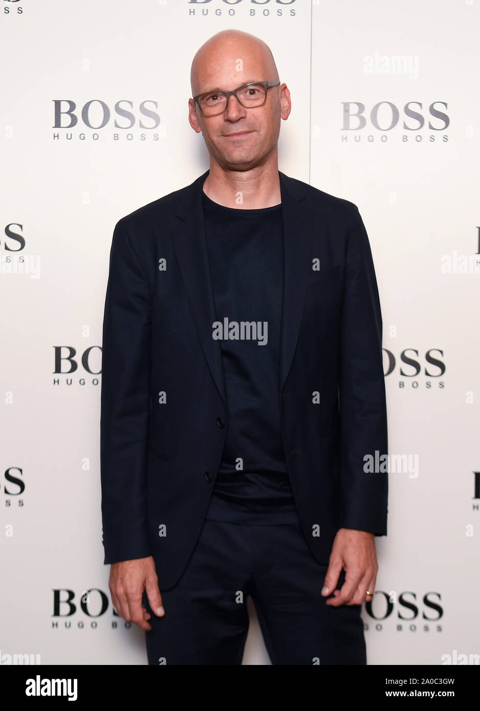 Hugo Boss CEO Mark Langer partecipando alla cerimonia di battesimo per la Hugo  Boss yacht a Londra Foto stock - Alamy