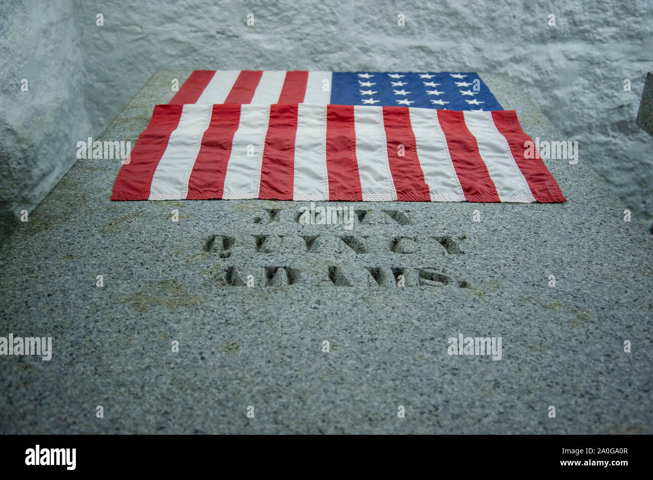 John Quincy Adams grave Foto Stock