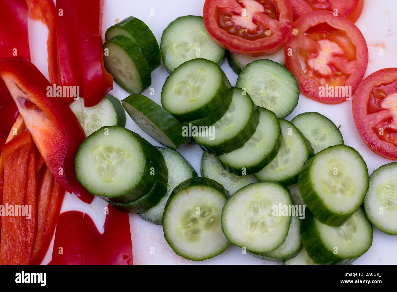 Disporre le verdure Foto Stock