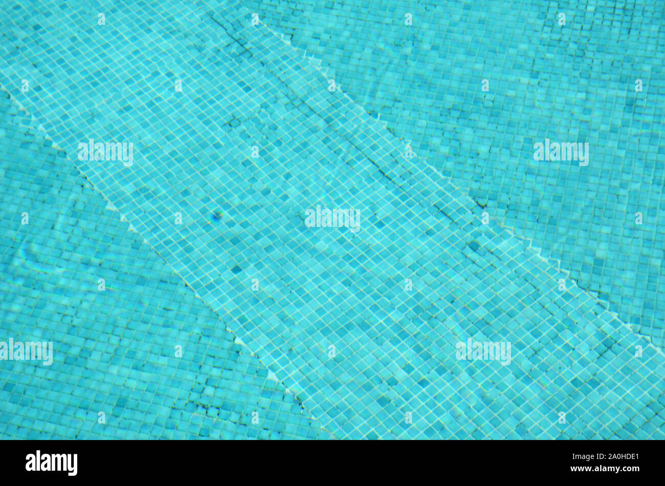 Acqua trasparente in piscina Foto Stock