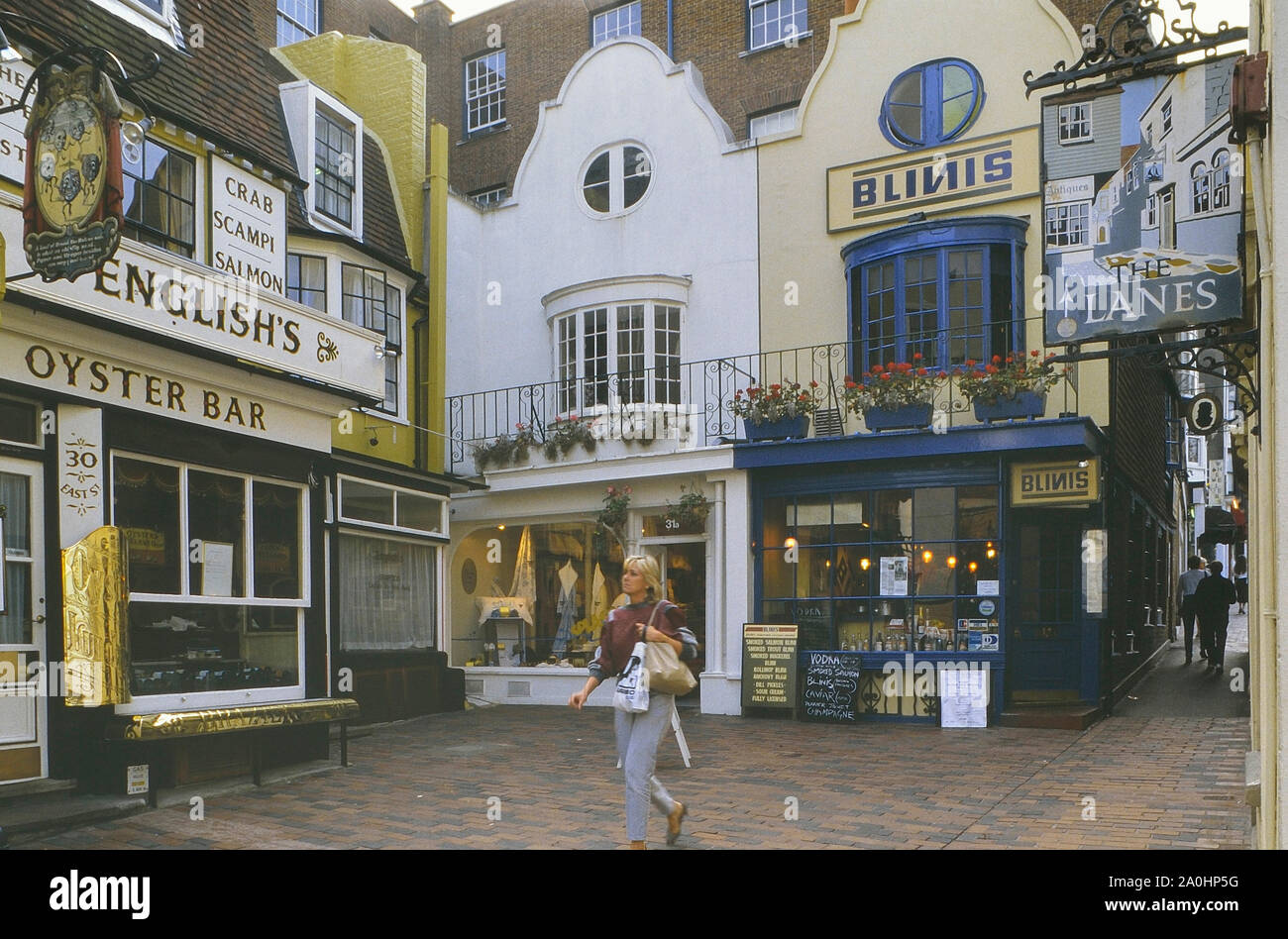 Le corsie, Brighton East Sussex, Inghilterra, Regno Unito. Circa ottanta Foto Stock