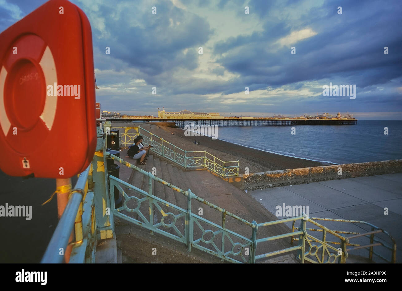 Palace Pier, Brighton East Sussex, Inghilterra, Regno Unito. Circa ottanta Foto Stock