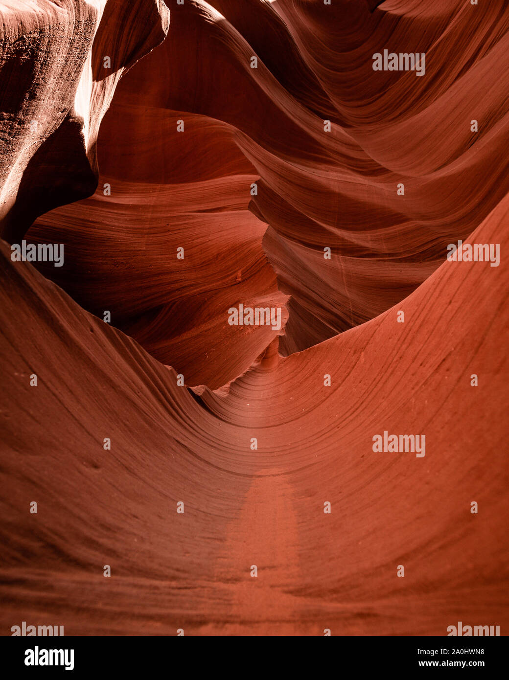 Abbassare Antelope Canyon Arizona USA Foto Stock