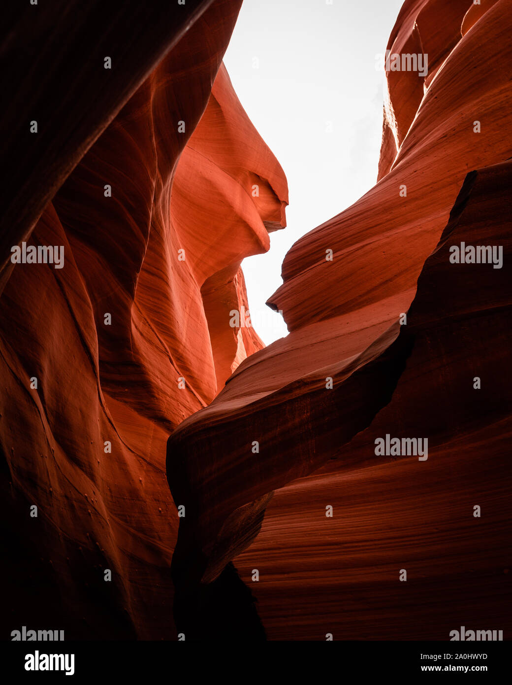 Abbassare Antelope Canyon Arizona USA Foto Stock
