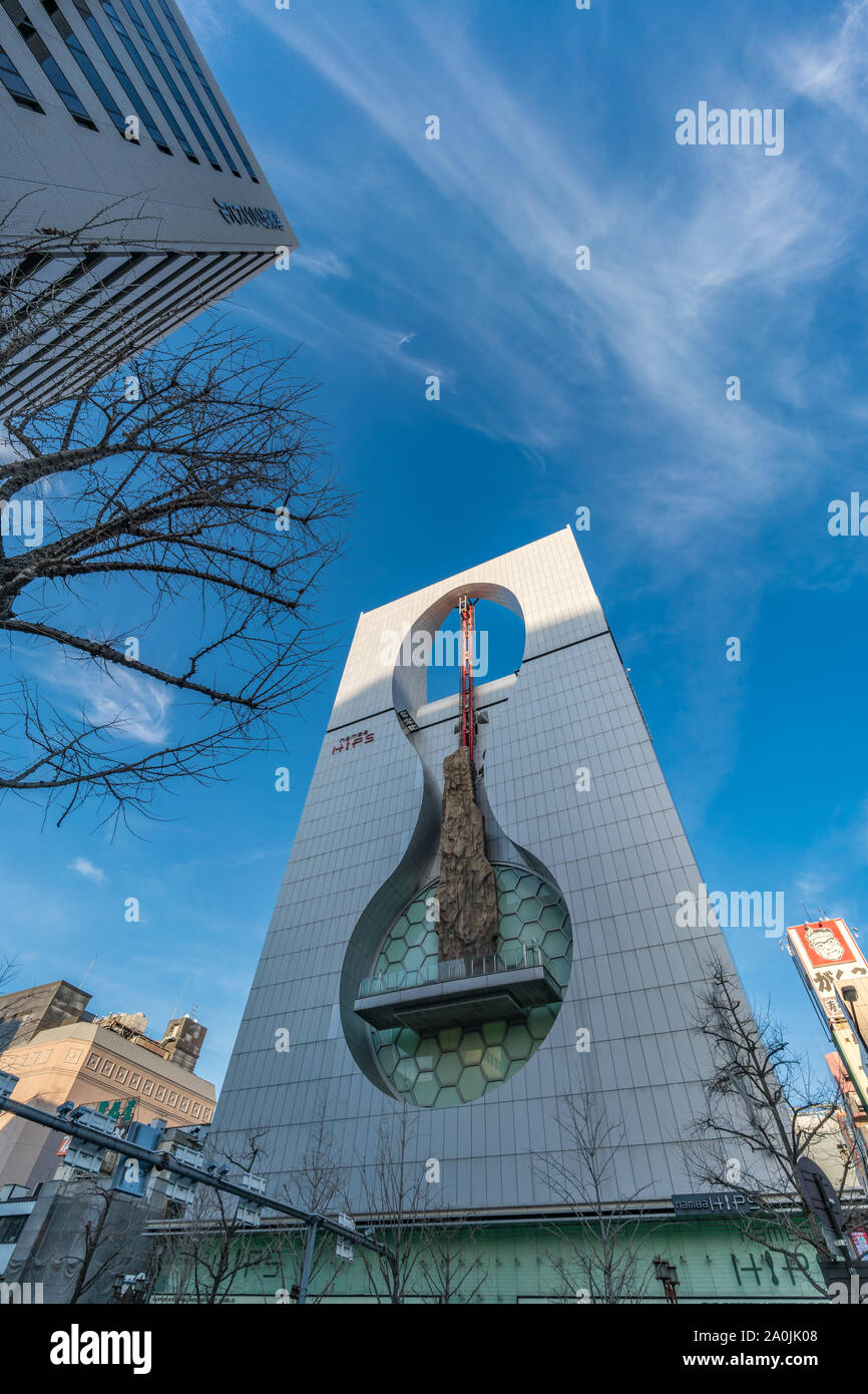 Osaka, Giappone - 9 Marzo 2019 : HIPS Namba edificio. Un complesso di svaghi e divertimento si trova in via Dotonbori. Uno dei più popolari tour Foto Stock