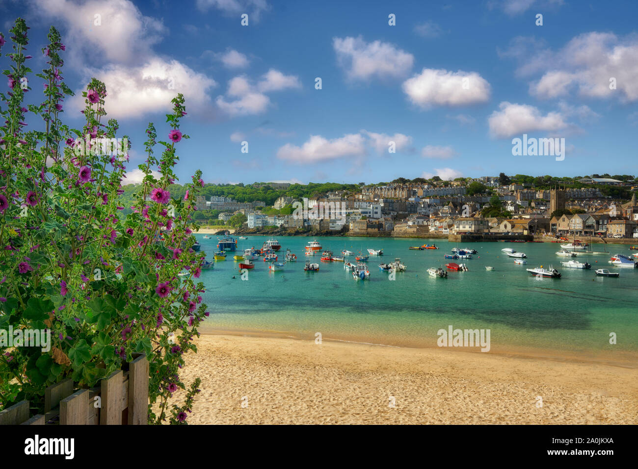 Nuvole sulla isola di Hawaii Foto Stock