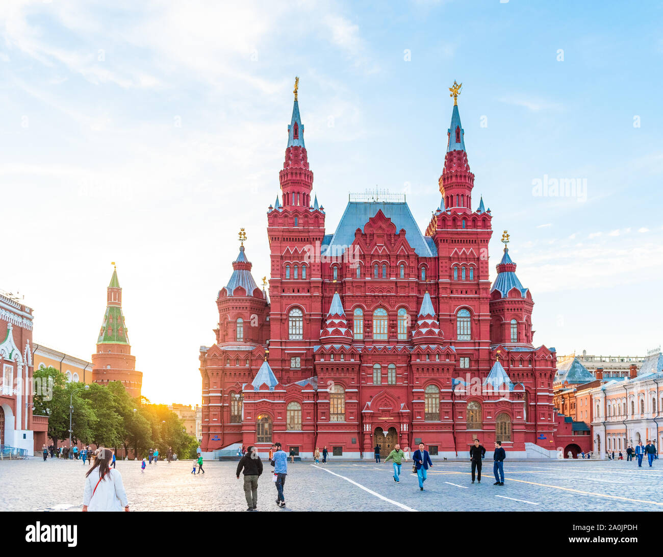 Mosca, Russia - 16 Maggio 2019: edifici storici presso la Piazza Rossa Foto Stock