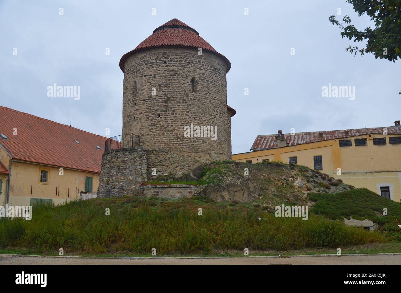 Die mittelalterliche Stadt Znojmo (Znaim) in der Tschechischen Republik: Die romanische Rotunde Foto Stock