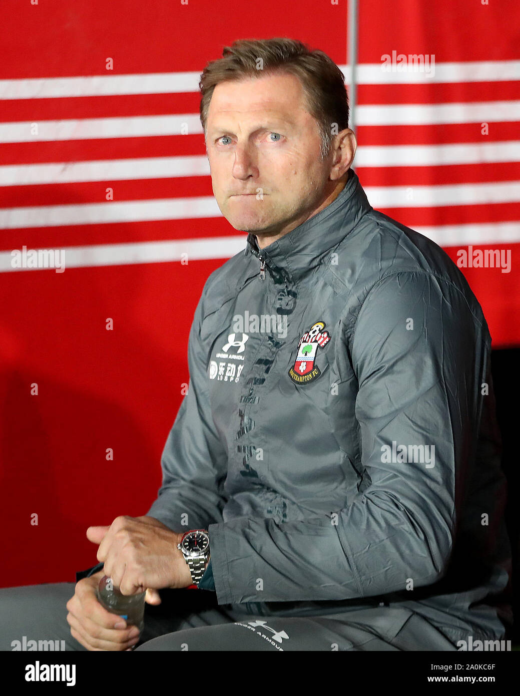 Southampton, Regno Unito. Xx Settembre 2019. Southampton manager Ralph Hasenhuttl durante il match di Premier League tra Southampton e Bournemouth presso il St Mary's Stadium, Southampton venerdì 20 settembre 2019. (Credit: Jon Bromley | MI News) La fotografia può essere utilizzata solo per il giornale e/o rivista scopi editoriali, è richiesta una licenza per uso commerciale Credito: MI News & Sport /Alamy Live News Foto Stock