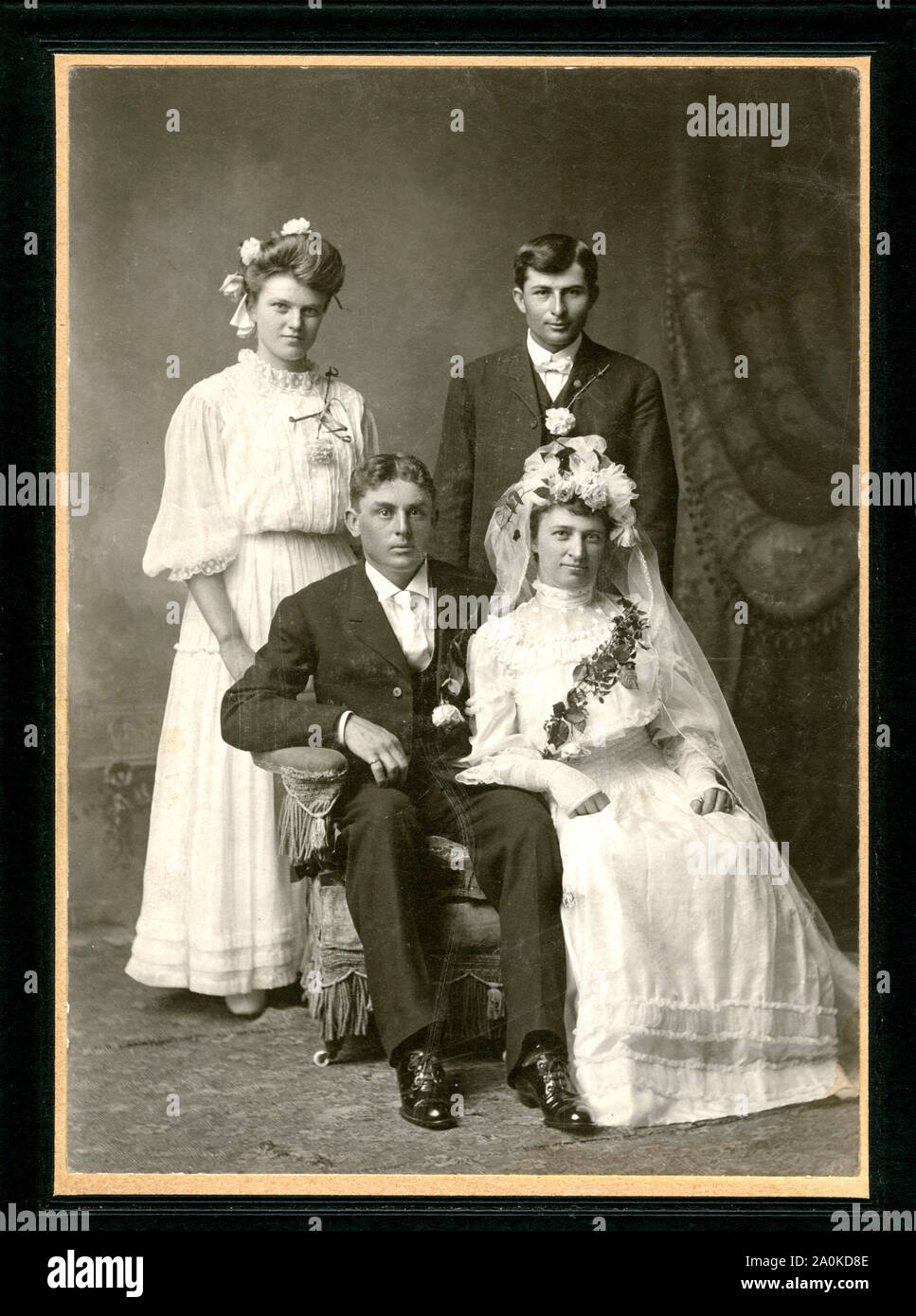 Foto di nozze circa 1900 Foto Stock