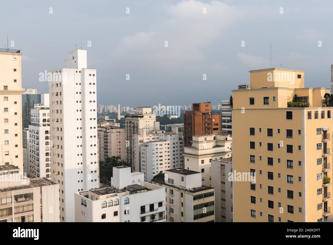 Grattacielo in São Paulo City, nello stato di São Paulo, Brasile, America Latina Foto Stock