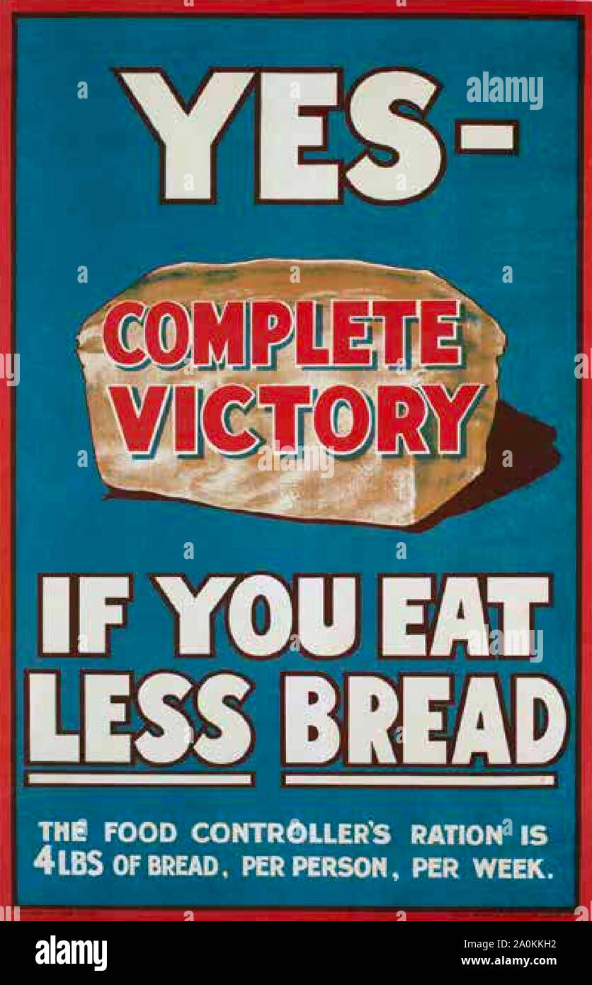 Vittoria completa British 1917 poster Foto Stock